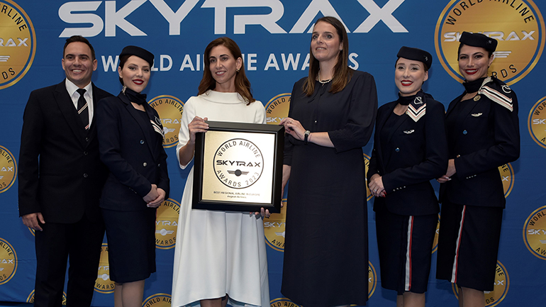 H AEGEAN κατέκτησε και φέτος τον τίτλο της «Καλύτερης Περιφερειακής Αεροπορικής Εταιρείας στην Ευρώπη» στα Skytrax World Airline Awards 2023